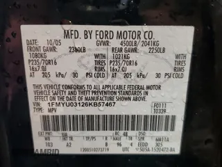2006 Ford Escape XLT with VIN 1FMYU03126KB57467, listed as a Copart auction lot 73684684 with 224,079 mi miles and Clean Title. Bid and sale history available at carsss.com. Image 13.