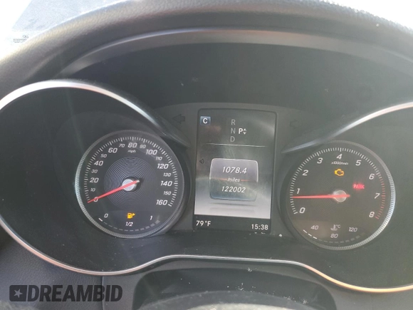 2017 Mercedes-Benz C C 300 with VIN 55SWF4JB9HU190666, listed as a Copart auction lot 43751165 with 122,002 mi miles and Salvage Title. Bid and sale history available at carsss.com. Image 9.
