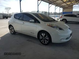 2015 Nissan LEAF SV with VIN 1N4AZ0CP9FC330185, listed as a Copart auction lot 49852285 with 93,056 mi miles and Salvage Title. Bid and sale history available at carsss.com. Image 4.