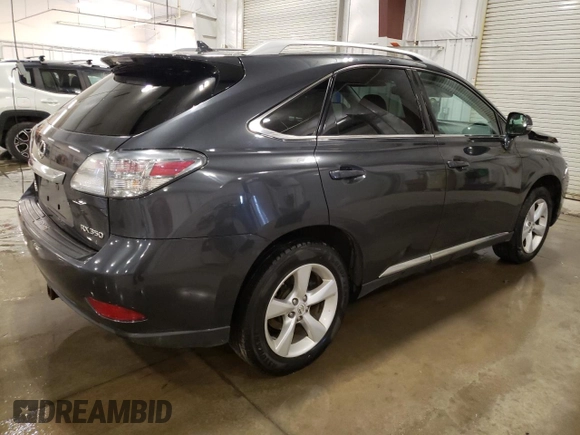2010 Lexus RX 350 with VIN 2T2BK1BA6AC014468, listed as a Copart auction lot 53613645 with 188,880 mi miles and Salvage Title. Bid and sale history available at carsss.com. Image 3.