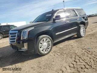 2015 Cadillac Escalade Platinum with VIN 1GYS4PKJ4FR668510, listed as a Copart auction lot 87366504 with 182,786 mi miles and Salvage Title. Bid and sale history available at carsss.com. Image 1.