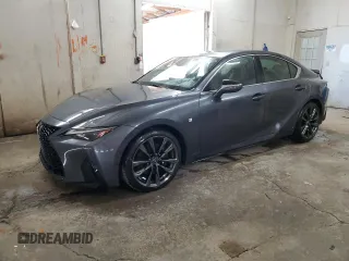 2022 Lexus IS 350 F Sport with VIN JTHGZ1E25N5023500, listed as a Copart auction lot 52503845 with 27,147 mi miles and Salvage title. Bid and sale history available at DreamBid. Image 1.