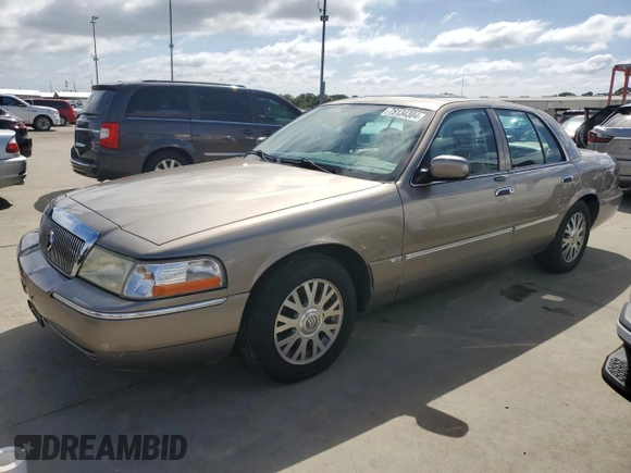 2005 Mercury Grand Marquis LS Premium with VIN 2MHHM75W95X631224, listed as a Copart auction lot 75134304 with 0 mi miles and Salvage Title. Bid and sale history available at carsss.com. Image 1.