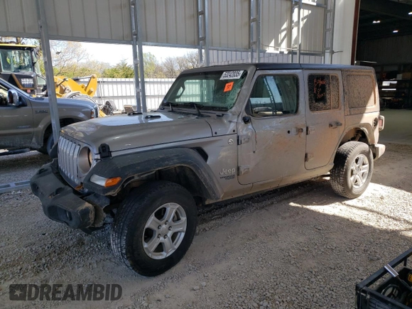 2020 Jeep Wrangler Unlimited Sport S z VIN 1C4HJXDN3LW181580, wystawiony jako Copart lot #53242035 z przebiegiem 114 569 mil mil oraz Szkoda całkowita • Salvage title. Historia ofert i sprzedaży dostępna na DreamBid. Obrazek 1.