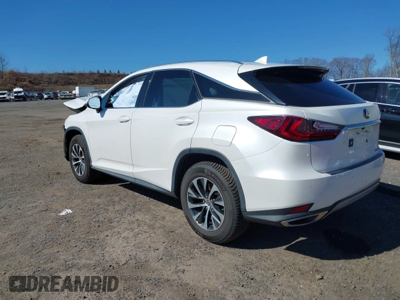 2022 Lexus RX with VIN 2T2HZMDAXNC313410, listed as a IAAI auction lot 41762458 with 47,642 mi miles. Bid and sale history available at carsss.com. Image 3.