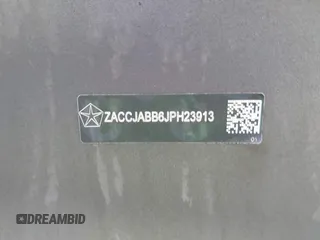 2018 Jeep Renegade Altitude с VIN ZACCJABB6JPH23913, выставлен на аукционе IAAI как лот 42439183 с пробегом 58 017 миль миль и . История ставок и продаж доступна на DreamBid. Изображение 18.