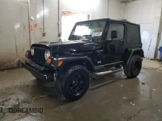 1997 Jeep Wrangler Sport with VIN 1J4FY19S6VP457417, listed as a Copart auction lot 52110535 with 106,129 mi miles and Salvage Title. Bid and sale history available at carsss.com. Image 1.