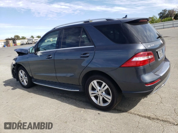 2015 Mercedes-Benz M 350 with VIN 4JGDA5JB8FA535538, listed as a Copart auction lot 63639155 with 121,045 mi miles and Salvage title. Bid and sale history available at DreamBid. Image 2.