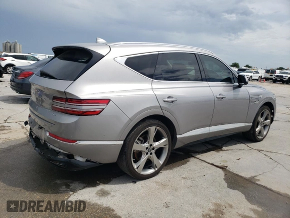 2021 Genesis GV80 z VIN KMUHBDSB8MU066116, wystawiony jako Copart lot #59972755 z przebiegiem 81 652 mil mil oraz Szkoda całkowita • Salvage title. Historia ofert i sprzedaży dostępna na DreamBid. Obrazek 3.