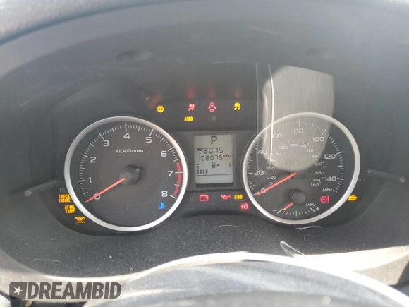 2014 Subaru Crosstrek Premium with VIN JF2GPACC9E8237733, listed as a Copart auction lot 59631215 with 108,075 mi miles and Salvage title. Bid and sale history available at DreamBid. Image 9.