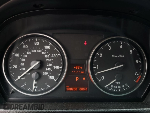 2008 BMW 3 Series 328i with VIN WBAVA33538K054935, listed as a Copart auction lot 60644785 with 308,200 mi miles and Salvage title. Bid and sale history available at DreamBid. Image 9.
