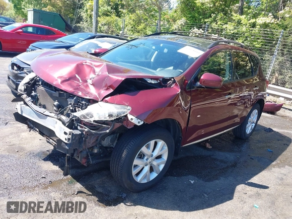 2012 Nissan Murano SV with VIN JN8AZ1MWXCW217561, listed as a IAAI auction lot 42051048 with 107,846 mi miles and . Bid and sale history available at carsss.com. Image 2.