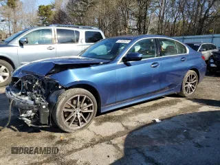 2022 BMW 3 Series 330i z VIN 3MW5R1J00N8C62756, wystawiony jako Copart lot #42400925 z przebiegiem 62 607 mil mil oraz Nie do naprawy • Non repairable. Historia ofert i sprzedaży dostępna na DreamBid. Obrazek 1.