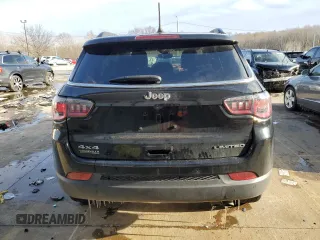 2021 Jeep Compass Limited with VIN 3C4NJDCBXMT550631, listed as a Copart auction lot 45648605 with 55,092 mi miles and Salvage Title. Bid and sale history available at DreamBid. Image 6.