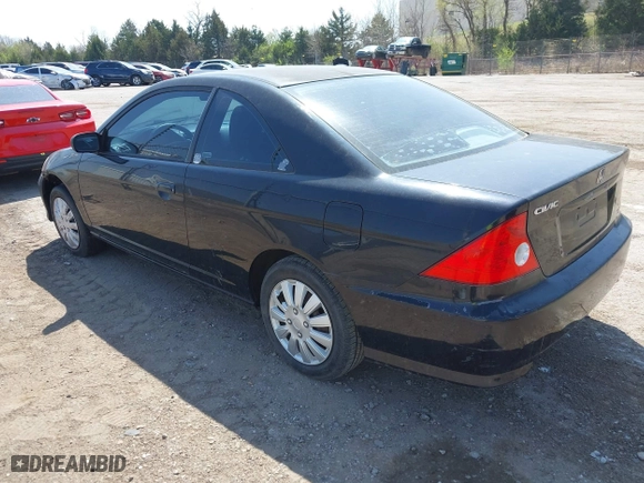 2004 Honda Civic LX with VIN 1HGEM21554L043206, listed as a IAAI auction lot 41915473 with 198,643 mi miles. Bid and sale history available at carsss.com. Image 3.