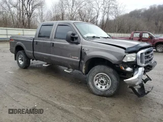 2004 Ford F-250 XL with VIN 1FTNW21P64EA89240, listed as a Copart auction lot 46856505 with 223,525 mi miles and Salvage title. Bid and sale history available at DreamBid. Image 4.