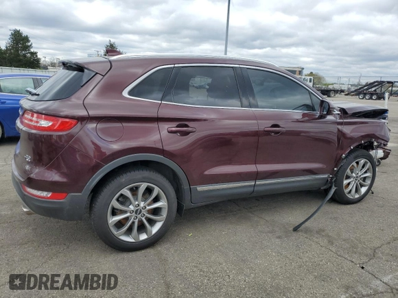 2018 Lincoln MKC Select with VIN 5LMCJ2D94JUL13697, listed as a Copart auction lot 52852685 with 38,395 mi miles and Salvage title. Bid and sale history available at DreamBid. Image 3.