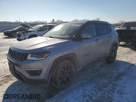 2019 Jeep Compass Limited with VIN 3C4NJDCBXKT745237, listed as a Copart auction lot 88453725 with 116,193 mi miles and Salvage title. Bid and sale history available at DreamBid. Image 1.