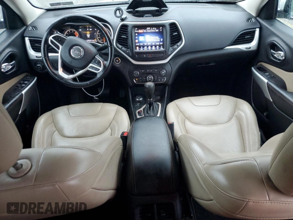 2018 Jeep Cherokee Limited with VIN 1C4PJMDX4JD521615, listed as a Copart auction lot 57250535 with 144,248 mi miles and Salvage title. Bid and sale history available at DreamBid. Image 8.