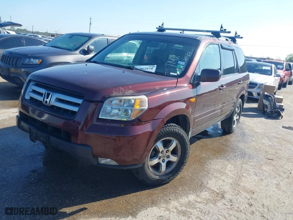 2008 Honda Pilot EX-L with VIN 5FNYF28588B007093, listed as a IAAI auction lot 41862979 with 186,147 mi miles. Bid and sale history available at carsss.com. Image 2.