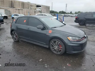 2017 Volkswagen Golf GTI S with VIN 3VW447AU1HM055885, listed as a Copart auction lot 66613024 with 54,028 mi miles and Salvage Title. Bid and sale history available at carsss.com. Image 4.