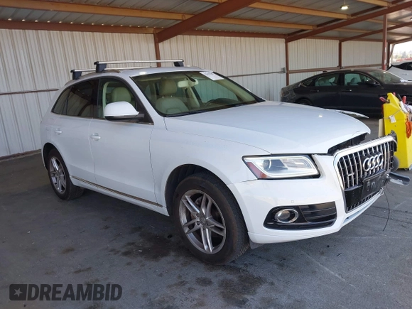 2014 Audi Q5 Premium Plus with VIN WA1LFAFP2EA044907, listed as a IAAI auction lot 42615182 with 103,749 mi miles and . Bid and sale history available at DreamBid. Image 1.