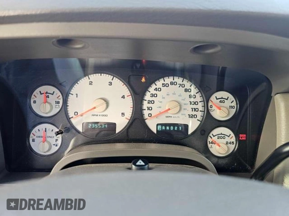 2005 Dodge Ram 3500 SLT with VIN 3D7LS38C65G802973, listed as a Copart auction lot 82492764 with 235,534 mi miles and Clean Title. Bid and sale history available at carsss.com. Image 8.