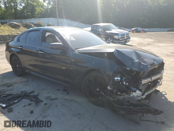 2017 BMW 5 Series 540i xDrive with VIN WBAJE7C32HG890361, listed as a Copart auction lot 62092985 with Not provided miles and Salvage title. Bid and sale history available at DreamBid. Image 4.
