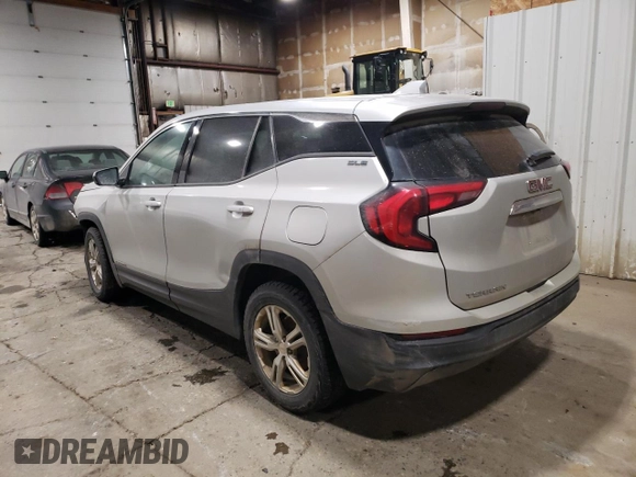 2018 GMC Terrain SLE with VIN 3GKALTEV2JL202395, listed as a Copart auction lot 44828155 with 0 mi miles and Salvage Title. Bid and sale history available at carsss.com. Image 2.