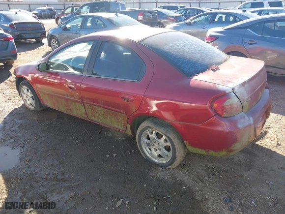 2005 Dodge Neon SXT with VIN 1B3ES56CX5D114703, listed as a IAAI auction lot 41254032 with 1 mi miles. Bid and sale history available at carsss.com. Image 3.
