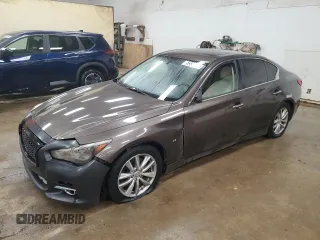 2015 Infiniti Q50 Premium z VIN JN1BV7ARXFM415427, wystawiony jako Copart lot #53338735 z przebiegiem 95 822 mil mil oraz Czysty tytuł • Clean title. Historia ofert i sprzedaży dostępna na DreamBid. Obrazek 1.
