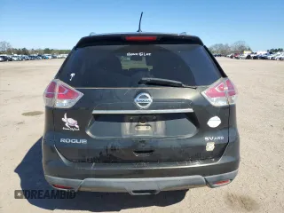 2016 Nissan Rogue SV with VIN KNMAT2MV8GP643775, listed as a Copart auction lot 47110385 with 114,330 mi miles and Salvage Title. Bid and sale history available at carsss.com. Image 6.