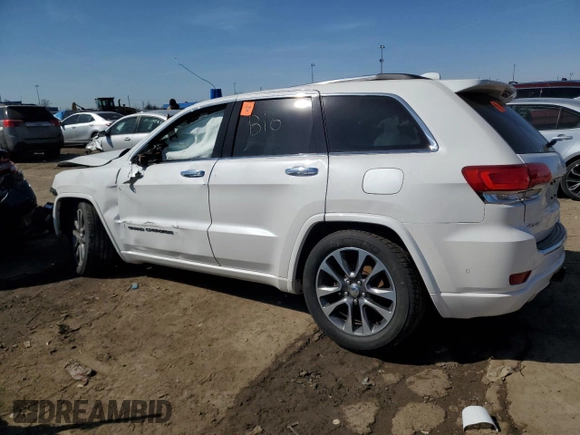2017 Jeep Grand Cherokee Overland with VIN 1C4RJFCT3HC822900, listed as a Copart auction lot 48965335 with 0 mi miles and Clean Title. Bid and sale history available at carsss.com. Image 2.