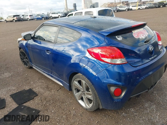 2015 Hyundai Veloster Turbo with VIN KMHTC6AE1FU241662, listed as a IAAI auction lot 42071618 with Not provided miles and . Bid and sale history available at DreamBid. Image 3.