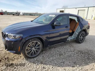 2023 BMW X4 M40i with VIN 5UX43DT06P9R01258, listed as a Copart auction lot 41738674 with 8,184 mi miles and Salvage Title. Bid and sale history available at carsss.com. Image 1.