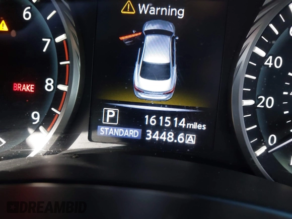 2019 Infiniti Q50 3.0t LUXE with VIN JN1EV7AP7KM518181, listed as a IAAI auction lot 41355248 with 161,514 mi miles. Bid and sale history available at carsss.com. Image 16.
