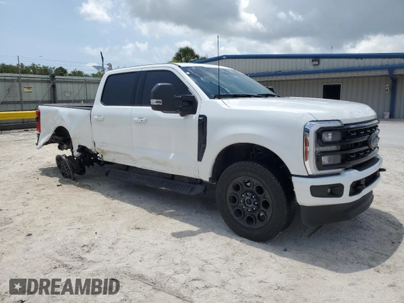 2024 Ford F-250 XL with VIN 1FT8W2BAXRED72805, listed as a Copart auction lot 58874235 with 19,786 mi miles and Salvage title. Bid and sale history available at DreamBid. Image 4.