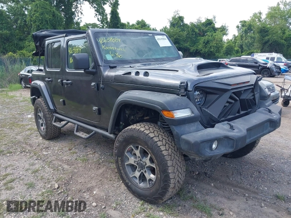 2020 Jeep Wrangler Unlimited Sport S with VIN 1C4HJXDN7LW113735, listed as a IAAI auction lot 42639884 with 48,736 mi miles and . Bid and sale history available at DreamBid. Image 1.