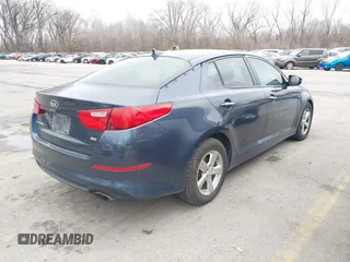 2015 Kia Optima LX with VIN 5XXGM4A74FG483165, listed as a IAAI auction lot 41117924 with 167,329 mi miles. Bid and sale history available at carsss.com. Image 4.