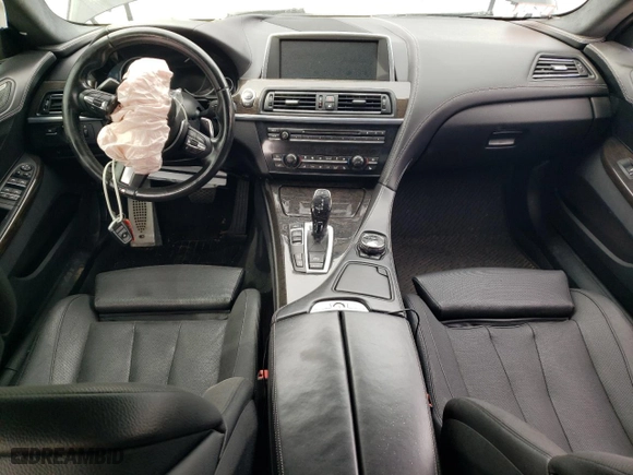 2015 BMW 6 Series 640i xDrive with VIN WBA6B8C56FD453645, listed as a Copart auction lot 68532103 with 0 mi miles and Salvage Title. Bid and sale history available at carsss.com. Image 8.