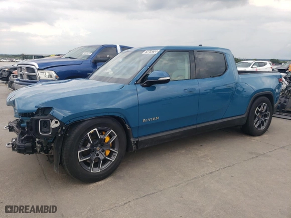 2023 Rivian R1T Adventure with VIN 7FCTGAAA8PN017335, listed as a Copart auction lot 63705604 with 0 mi miles and Clean Title. Bid and sale history available at carsss.com. Image 1.