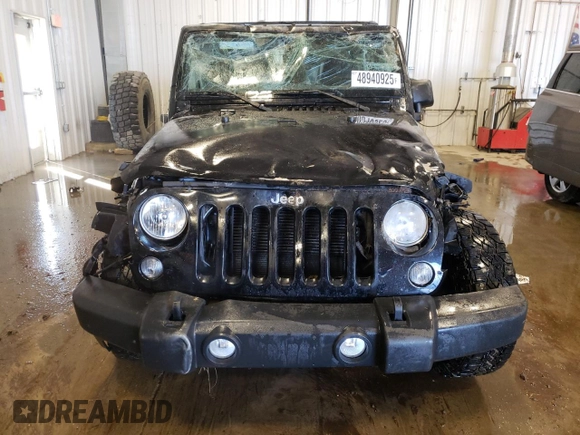 2018 Jeep Wrangler Sport S with VIN 1C4AJWAG6JL806828, listed as a Copart auction lot 48940925 with Not provided miles and Non repairable. Bid and sale history available at DreamBid. Image 5.