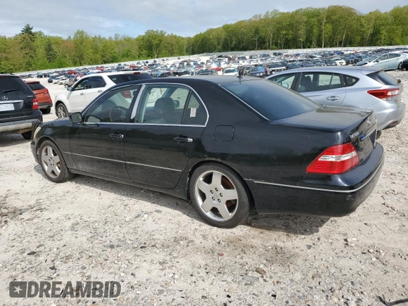 2005 Lexus LS 430 z VIN JTHBN36FX55017789, wystawiony jako Copart lot #56685605 z przebiegiem 209 238 mil mil oraz Czysty tytuł • Clean title. Historia ofert i sprzedaży dostępna na DreamBid. Obrazek 2.