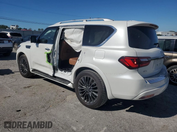 2024 Infiniti QX80 SENSORY with VIN JN8AZ2BE6R9330964, listed as a Copart auction lot 73728104 with 5,123 mi miles and Salvage Title. Bid and sale history available at carsss.com. Image 2.