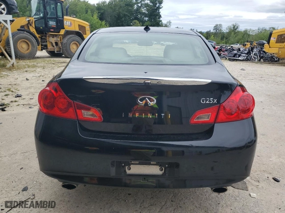 2011 Infiniti G25 Sedan x with VIN JN1DV6AR5BM651416, listed as a Copart auction lot 68357114 with 116,113 mi miles and Salvage Title. Bid and sale history available at carsss.com. Image 6.