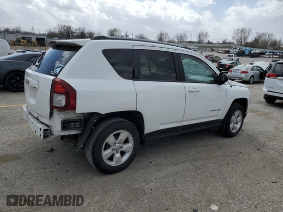 2015 Jeep Compass Sport with VIN 1C4NJCBA2FD325826, listed as a Copart auction lot 49446245 with 63,167 mi miles and Salvage Title. Bid and sale history available at carsss.com. Image 3.