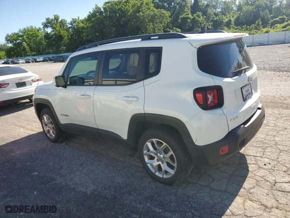 2018 Jeep Renegade Latitude with VIN ZACCJBBBXJPG96723, listed as a Copart auction lot 67738034 with 66,612 mi miles and Salvage Title. Bid and sale history available at carsss.com. Image 2.