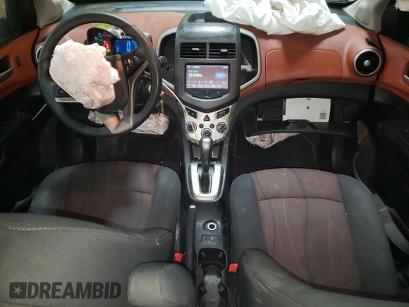 2016 Chevrolet Sonic LT with VIN 1G1JC6SB3G4108587, listed as a Copart auction lot 45042355 with 104,899 mi miles and Salvage Title. Bid and sale history available at carsss.com. Image 8.