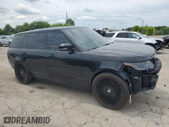 2020 Land Rover Range Rover Autobiography with VIN SALGV5SE7LA585947, listed as a Copart auction lot 59651635 with 34,451 mi miles and Salvage title. Bid and sale history available at DreamBid. Image 4.