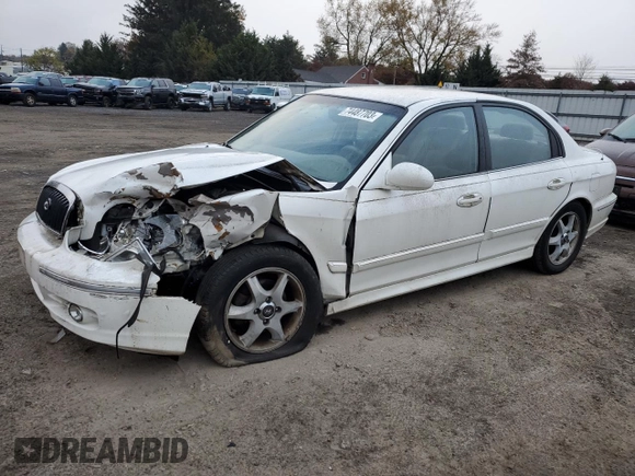 2005 Hyundai Sonata GLS with VIN KMHWF35H75A147292, listed as a Copart auction lot 74487703 with 163,696 mi miles and Salvage Title. Bid and sale history available at carsss.com. Image 1.